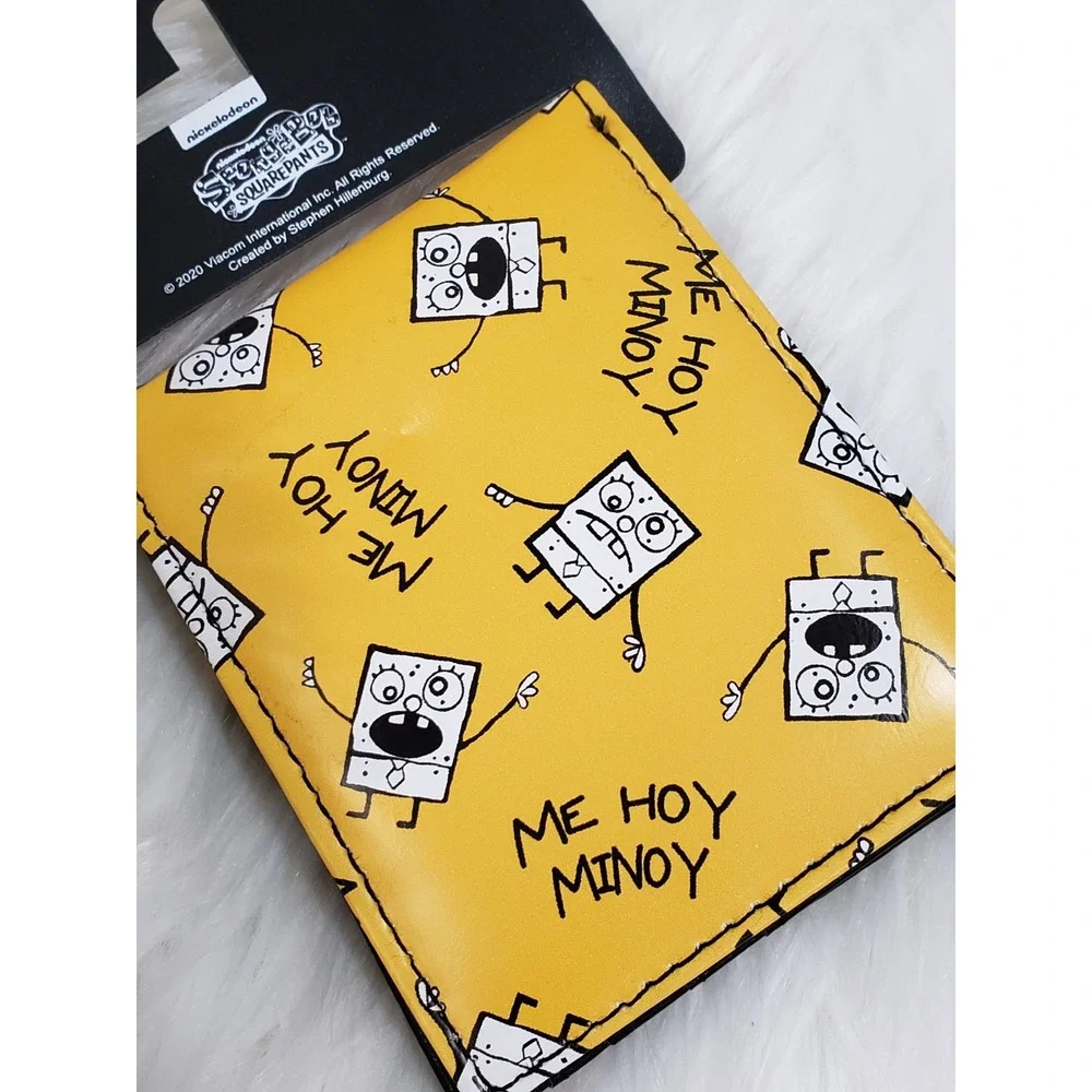 SpongeBob SquarePants DoodleBob Me Hoy‎ Minoy Yellow Bi-Fold Wallet NEW